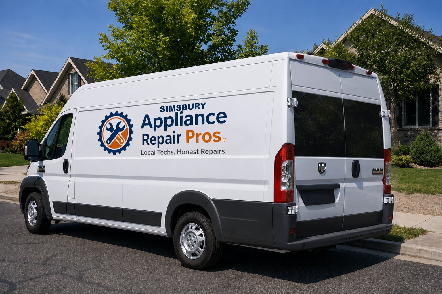 Simsbury Appliance Repair Pros van